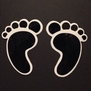 Footprint STICKER Body Part Learning Fun Craft Art